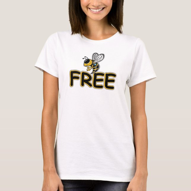 T-SHIRT LIBRE COMME L'ABEILLE (Devant)