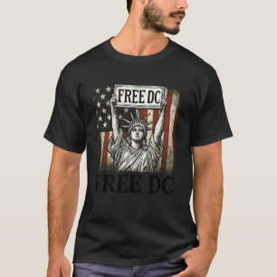 T-shirt Libre DC Washington DC État Égalité Vote Ri