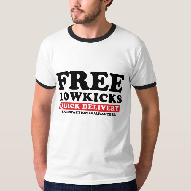 T-shirt libre de sonnerie de Lowkicks (Devant)
