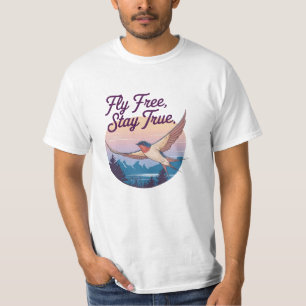 T-shirt Libre de vol, rester vrai
