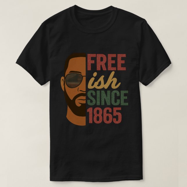 T-shirt Libre depuis 1865 Junetdix Black History (Design devant)