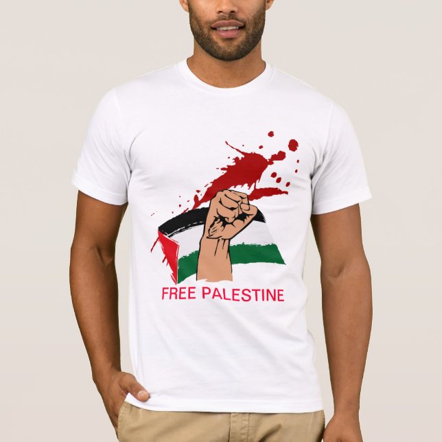 T-shirt Libre Gaza libre Palestine (Devant)