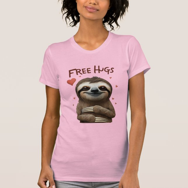 T-shirt Libre Hugs Jote Sloth (Devant)