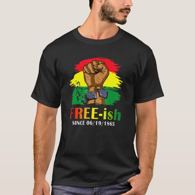 T-shirt Libre Ish depuis 1865 Junetdix Mois de l'histoire  (Devant)