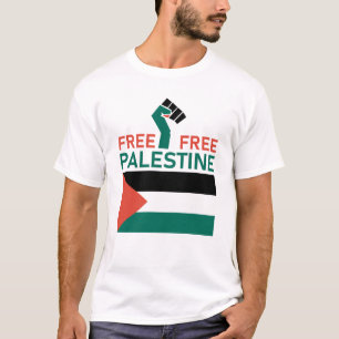 T-shirt Libre la Palestine, je suis avec la Palestine