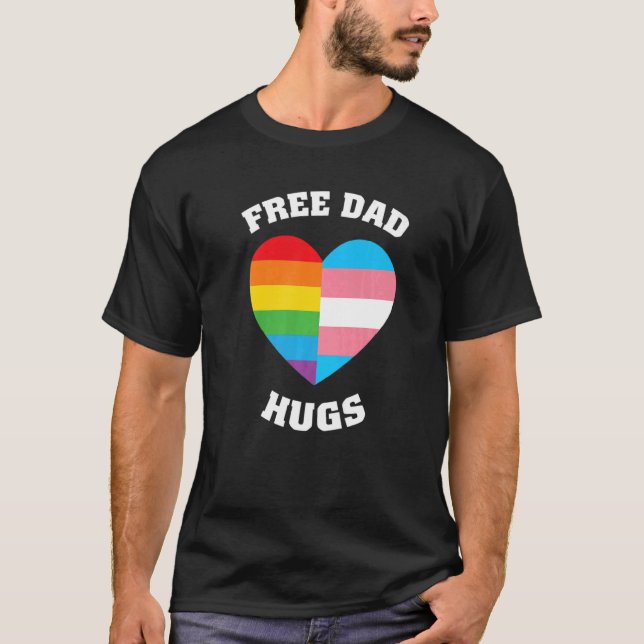 T-shirt Libre Papa Encarde Fierté Lgbt (Devant)