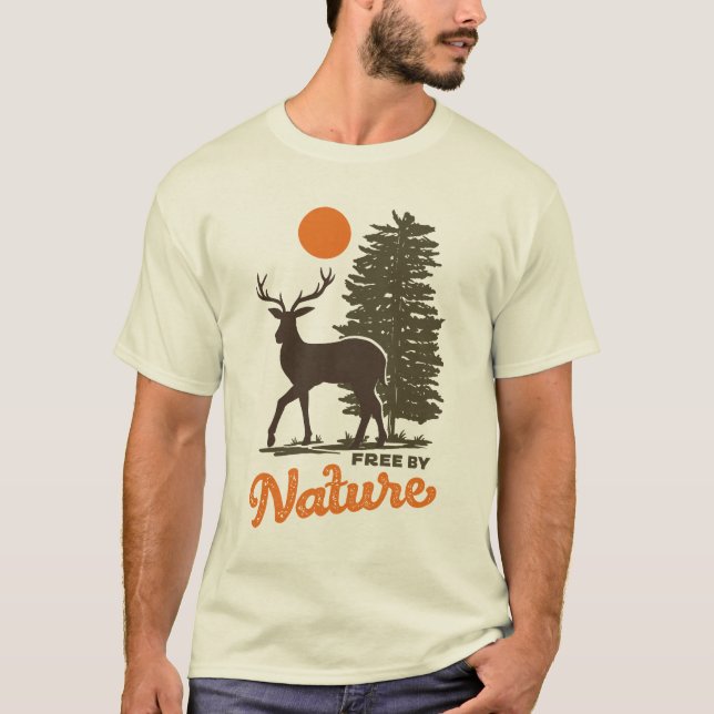 T-shirt Libre par nature (Devant)
