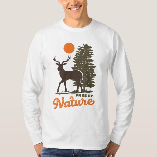 T-shirt Libre par nature (Devant)