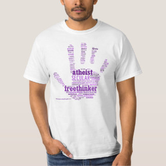 T-shirt Libre penseur/chemise athée de main