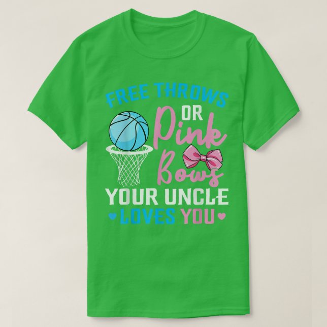 T-shirt Libre Throws ou Rose Bows Oncle vous aime Genre Re (Design devant)