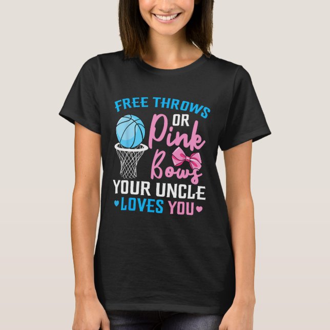 T-shirt Libre Throws ou Rose Bows Oncle vous aime Genre Re (Devant)