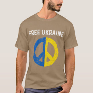 T-shirt Libre Ukraine Je suis avec Ukraine Soutien Ukraine