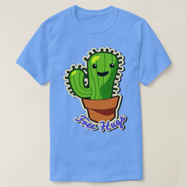 T-shirt Libres Hugs Cute Cactus (Design devant)