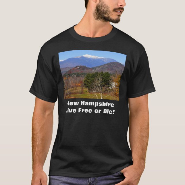 T-shirt Libres vivants du New Hampshire ou meurent tee - (Devant)