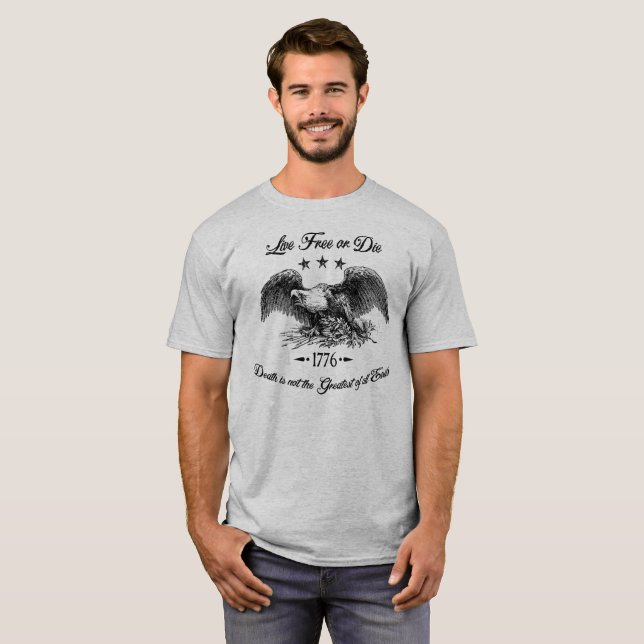 T-SHIRT LIBRES VIVANTS OU MEURENT (Devant entier)