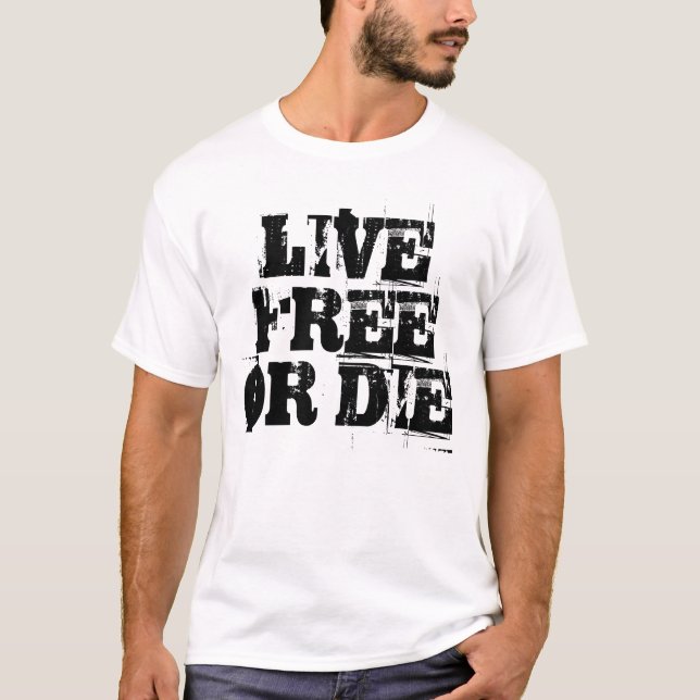 T-shirt Libres vivants ou meurent (Devant)