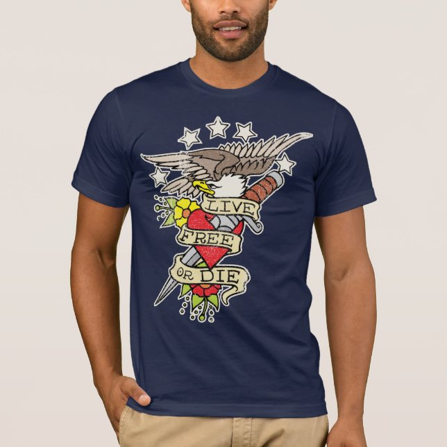 T-shirt Libres vivants ou meurent chemise (Devant)