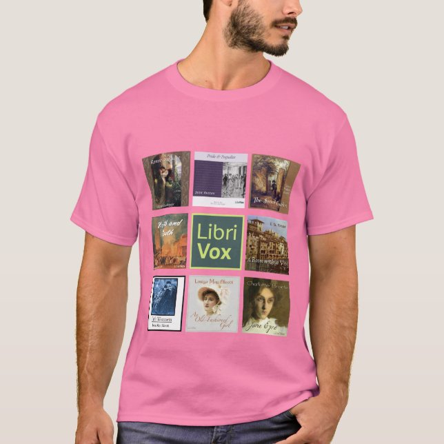 T-shirt LibriVox FILLE. Chemise (Devant)