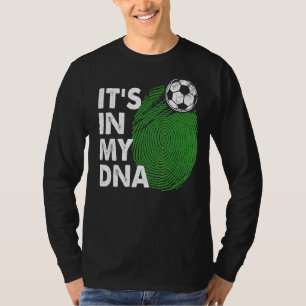 T-shirt Libye Dans Mon Drapeau Dna Libyan Équipe Libye