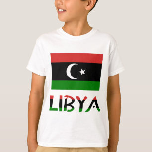 T-shirt Libye et drapeau libyen
