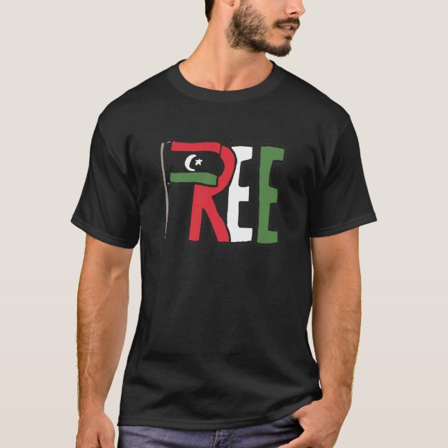 T-shirt Libye libre (Devant)