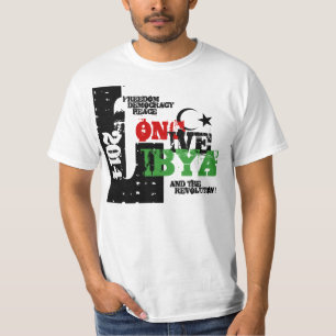 T-SHIRT LIBYE VIVANTE ET RÉVOLUTION 2014