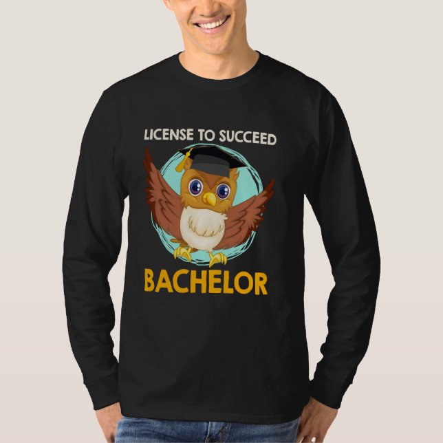 T-shirt Licence de baccalauréat pour réussir BACCALAOR Gra (Devant)