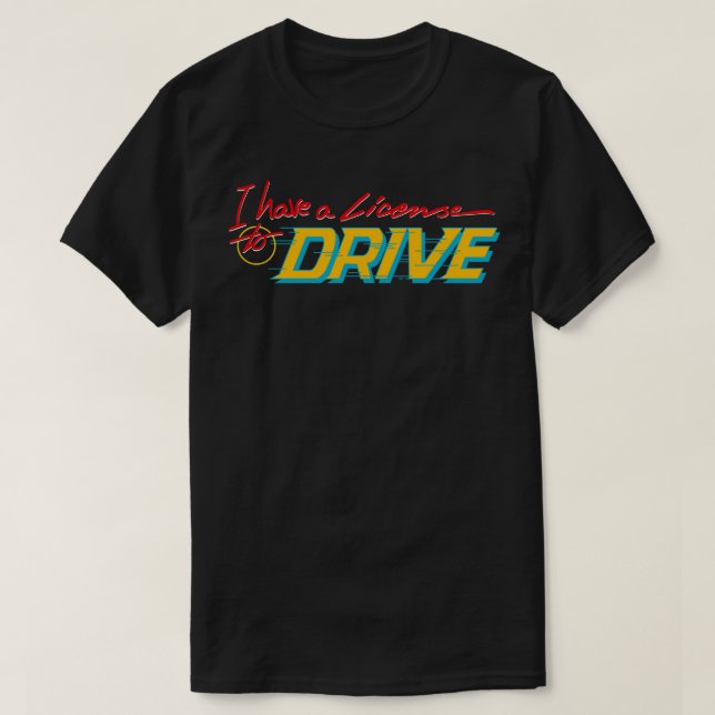 T-shirt Licence de lecteur (Design devant)