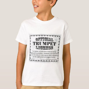 T-shirt Licence de trompette