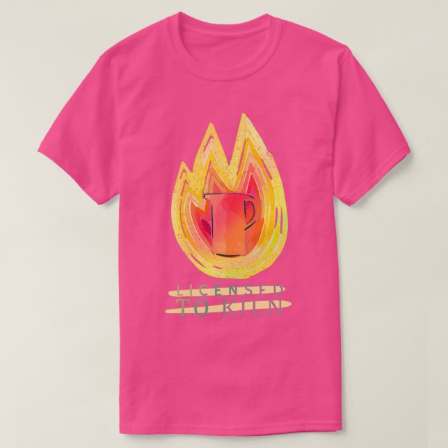 T-shirt Licence pour tuer la poterie (Design devant)