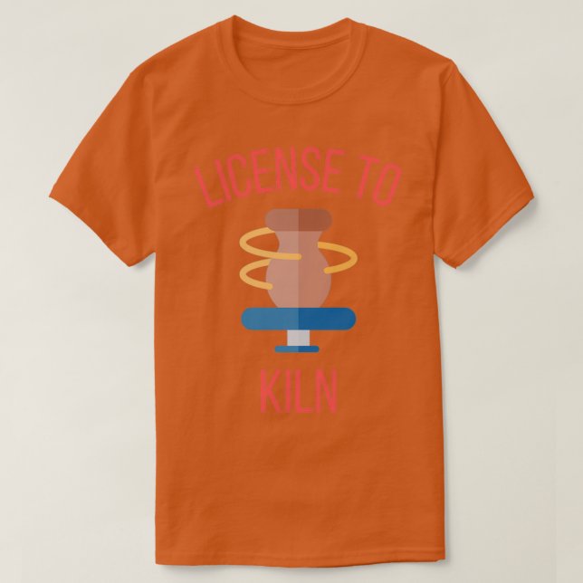 T-shirt Licence pour tuer la poterie céramique argile 4 (Design devant)