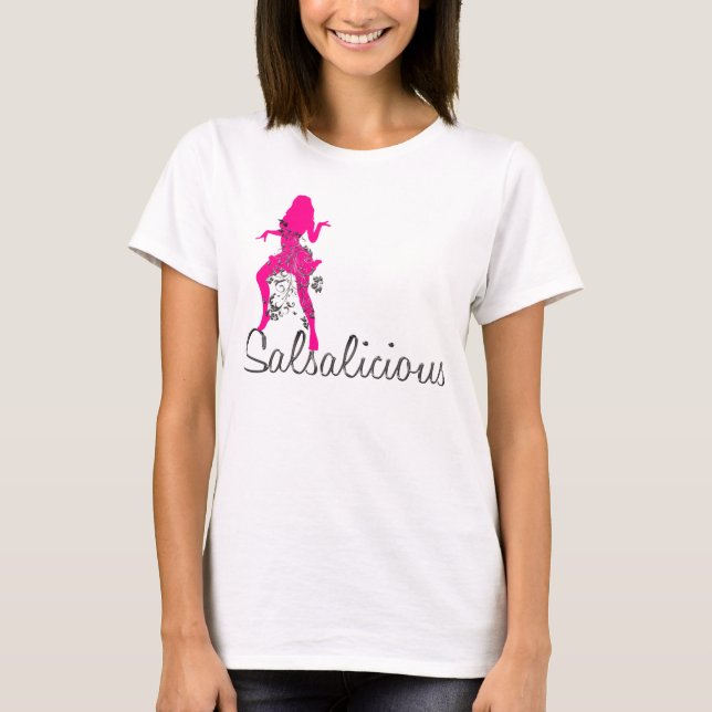 T-shirt licious de SALSA avec une fille de danse (Devant)