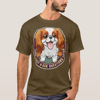 T-shirt Lick First Cavalier King Charles Spaniel Design
