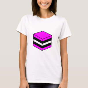 T-shirt Licorice All Sort - Magenta, Blanc et Noir