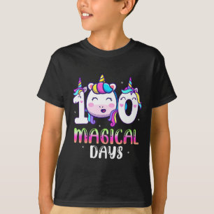 T-shirt Licorne 100 Jours Magiques Filles Enfants 100ème J