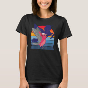 T-shirt Licorne ailée I Galah à poitrine de rose hurlant C