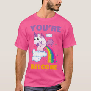 T-shirt Licorne Amusante Pet De L'Arc-En-Ciel Caca D'Arc-E