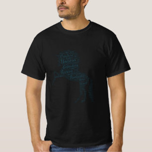 T-shirt Licorne Animal Fantastique Silhouette Forme Texte