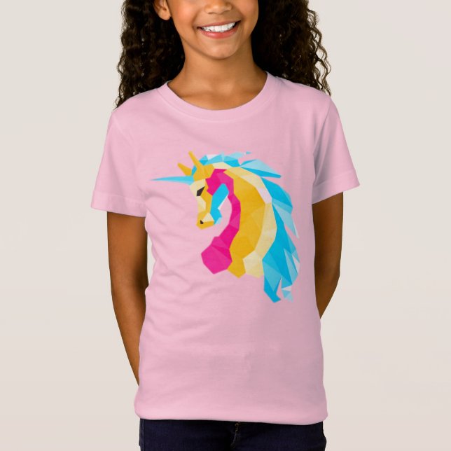 T-Shirt Licorne Arc-en-Ciel  (Devant)