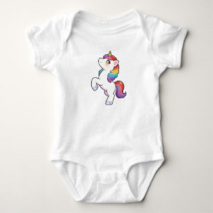 T-shirt Licorne Arc-en-Ciel Regardant Vers le Haut