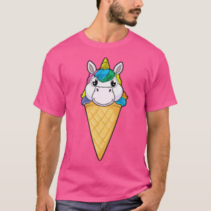 T-shirt Licorne avec cône de glace Glace