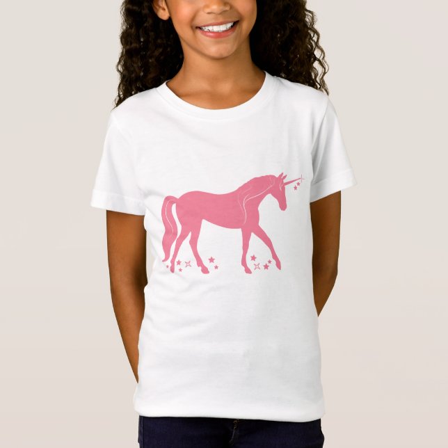 T-Shirt Licorne avec des étoiles (Devant)