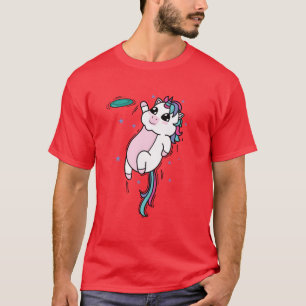 T-shirt Licorne avec garçon de sport fabuleux Créature Fri