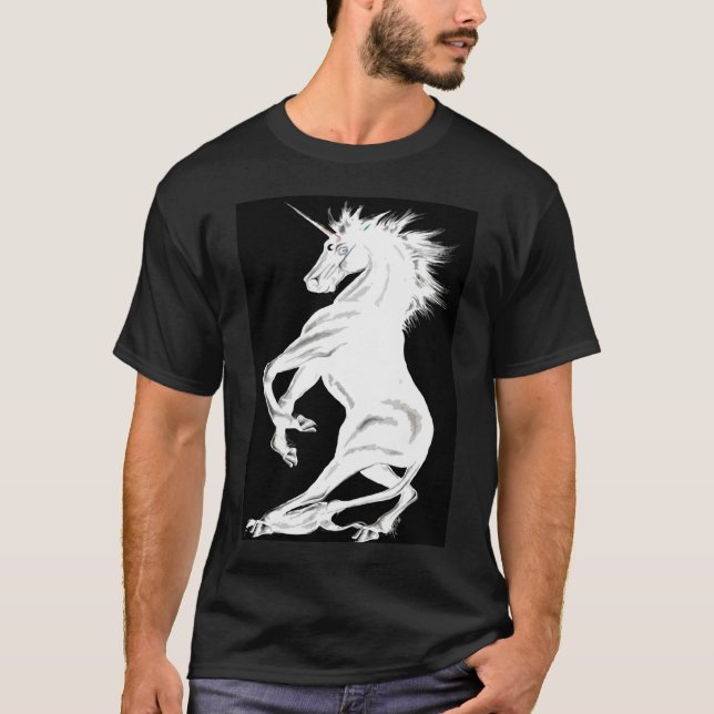 T-shirt Licorne blanche (Devant)