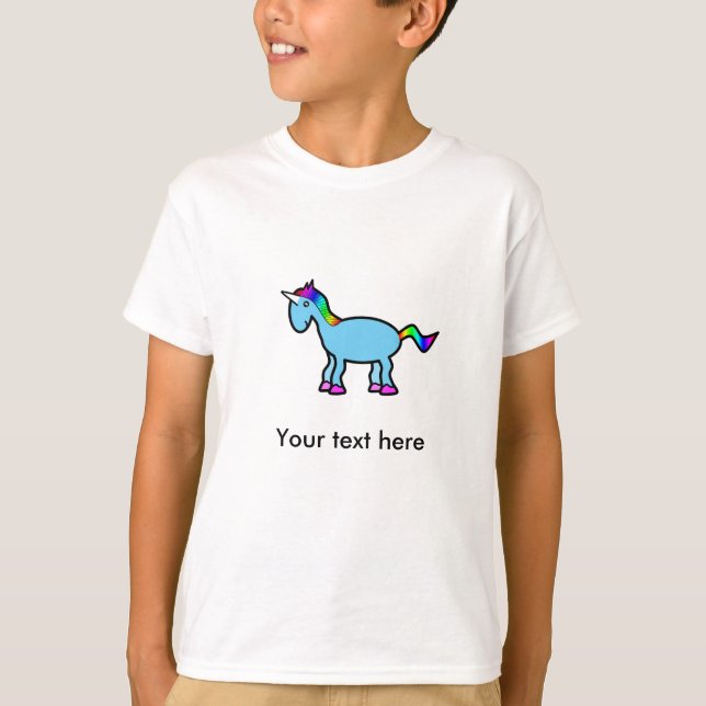 T-shirt Licorne bleue (Devant)