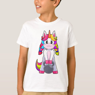 T-shirt Licorne Bodybuilder Haltère Bodybuilding