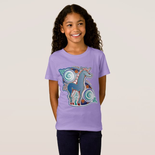T-Shirt Licorne celtique (Devant entier)