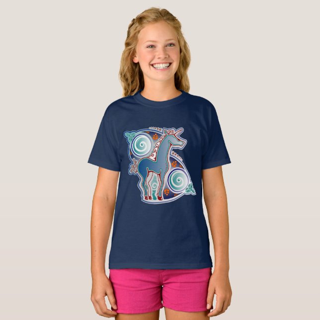 T-shirt Licorne celtique (Devant entier)