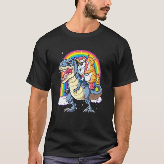 T-shirt Licorne Chat Dinosaurrex (Devant)
