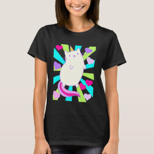 T-shirt Licorne Chat Rétro Chats Vintage 80s 90s Enfant